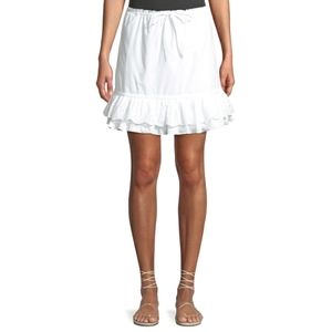 Revolve Lovers + Friends White Eyelet Ruffled Skirt NWT